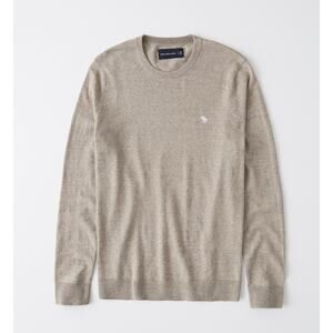 Abercrombie & Fitch Men’s beige cotton cashmere sweater Size Medium